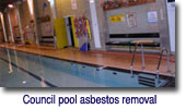 Council pool asbestos removal